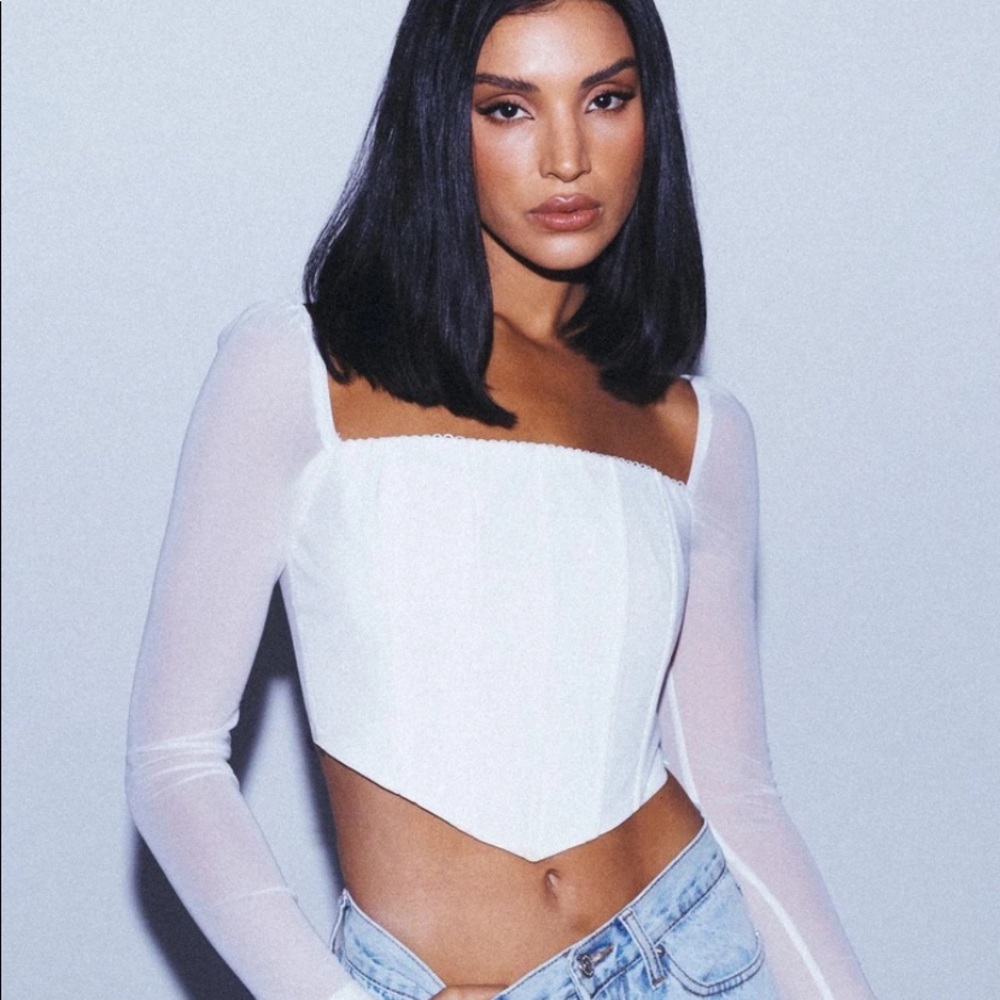 Cream colored  corset top
